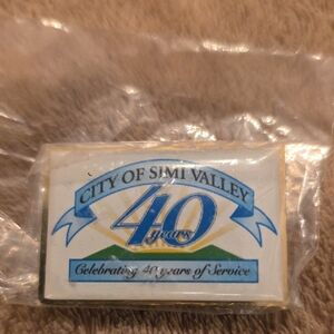 💥FALL SALE💥City of Simi Valley 40 Years Commemorative Pin